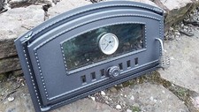 Cast Iron pizza oven door with