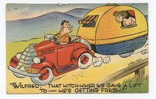 Car Couple Traveling Camper