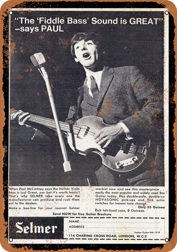 Metal sign 1964 - -, paul