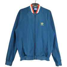 Adidas Originals Mens Varsity Jacket Size L Blue Long Sleeve Collared
