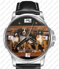 Boxer Puppies Black Leather