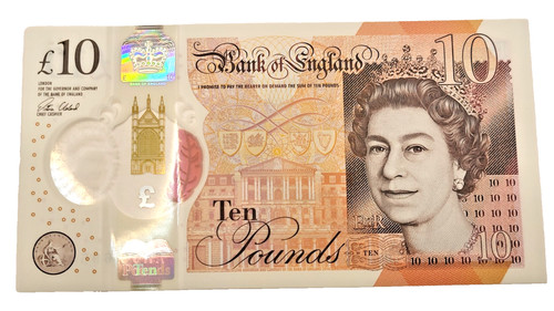 Bank england polymer 10 - of,