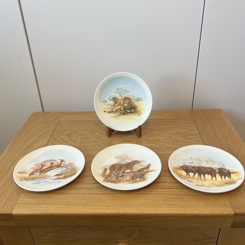 Pair poole pottery plates - poole,