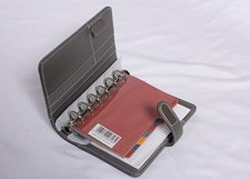 Filofax Pocket Sketch Organiser Oyster Grey + Inserts+ Ruler - VG+ Condition