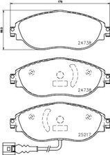 FRONT BRAKE PAD SET DISC BRAKE
