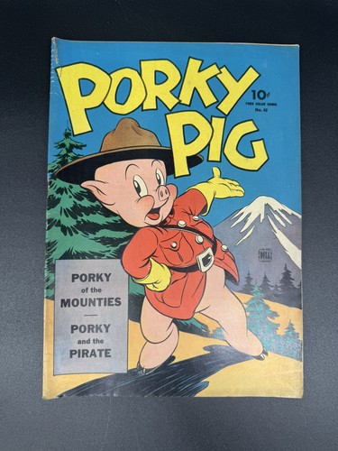 Four color porky pig - four,
