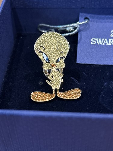 Swarovski tweety bird tie pin - swarovski,