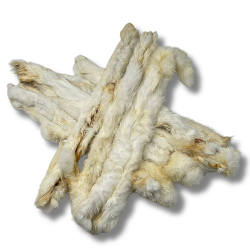 Furry rabbit skin - skin, lengths