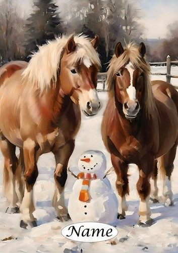 Personalised christmas card - personalised,