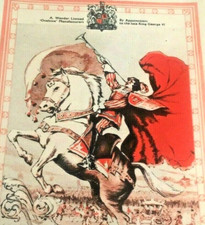 Vintage Original Ovaltine Colour Print Advert Man Horse Food Drink 1953