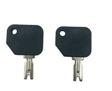 2PCS Key FOR Hyster, Yale, Rubber Coated Forklift Key. 166, 186304
