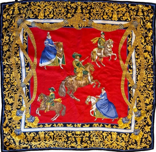 Loewe silk twill scarf - twill, 1990s