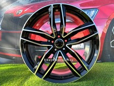 4X R17 Inch 5x100 Audi S Line Style Black Polished Wheels: Fits For A1 A3 TT