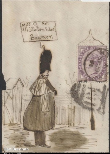 1891 hand illustrated - , mourning