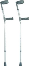 Elbow Crutches Double Adjustable PVC Handle Medium 530mm - 806mm (21" - 32")