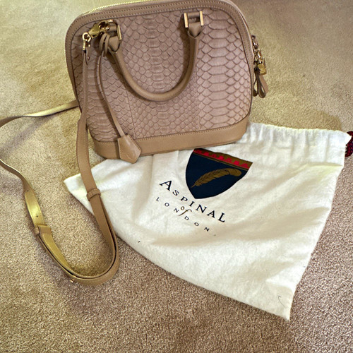 Aspinal taupe embossed - aspinal,