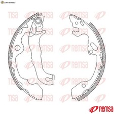 Brake Shoe 4040.00 for Renault