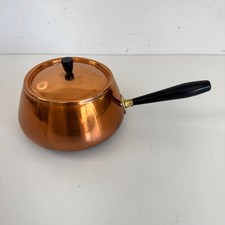 Vintage Solid Copper Sauce Pan