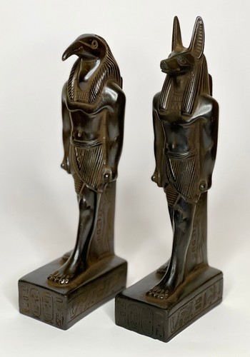 Statue anubis and thoth - and,