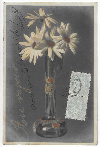Fancy card flowers - fancy, pretty