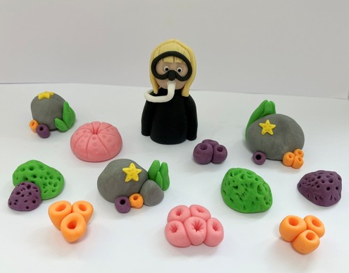 Handmade edible diver - edible,
