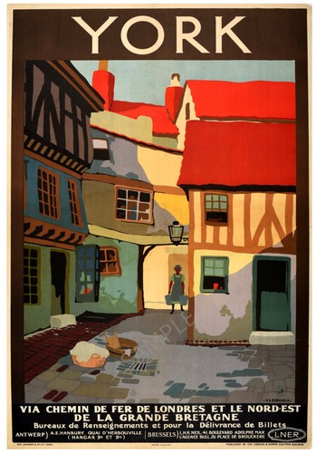 Vintage railway poster - railway,