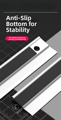 Aluminum safety ruler - ruler, with
