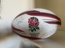 England Rugby Ball Signed By