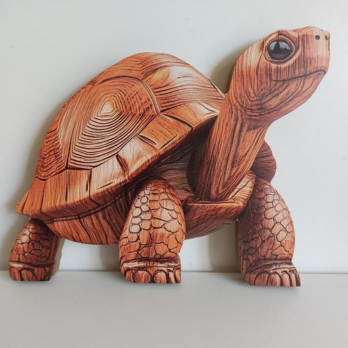 Wooden mdf tortoise pot - mdf,