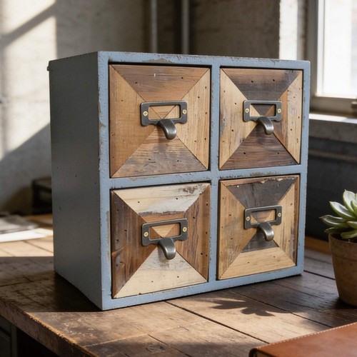 Painted square wooden - square,
