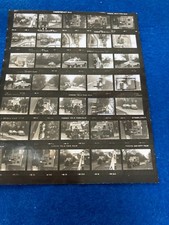 VINTAGE contact sheet / LEVERSTOCK GREEN SECURICOR VAN THEFT  CRIME SCENE