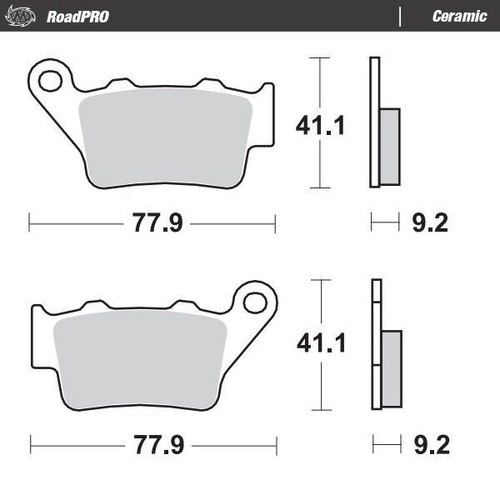 Moto master ceramic brake pads - master,