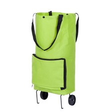  Foldable Tote Bag Shopping Trolley Collapsible Cart for Groceries Luggage