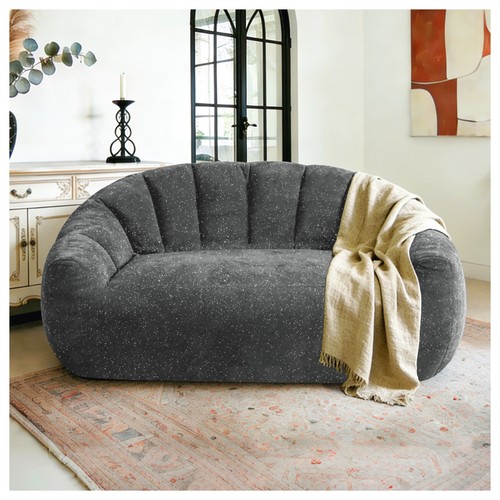 Seater plush bean bag sofa - seater,