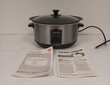 Morphy Richards 3.5l Oval Stainless Steel Slow Cooker (48701) PAT Tested H2 W196