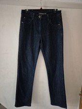 Brand New Tu Navy Blue Stretchy Cotton Denim Straight Jeans Immaculate