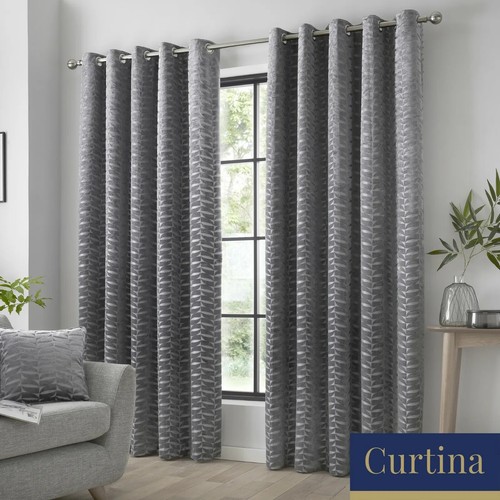 Curtains pair kendal geometric - pair,