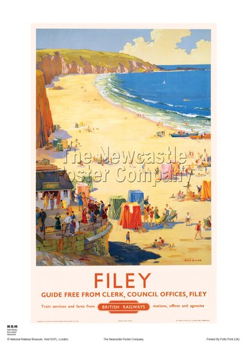 Filey yorkshire poster - filey,