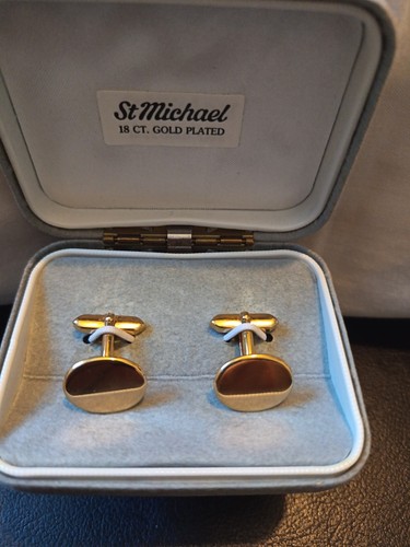 Cufflinks 18ct gold - gold, plated