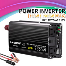 1500W Power Inverter DC 12V to