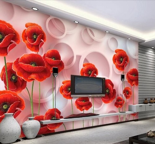 Luxury poppy floral - 3d,