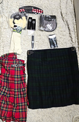 Men scottish kilt outfit - outfit, set