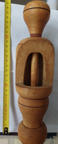 Vintage turned wooden wine