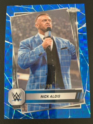 2025 topps chrome wwe blue - chrome,