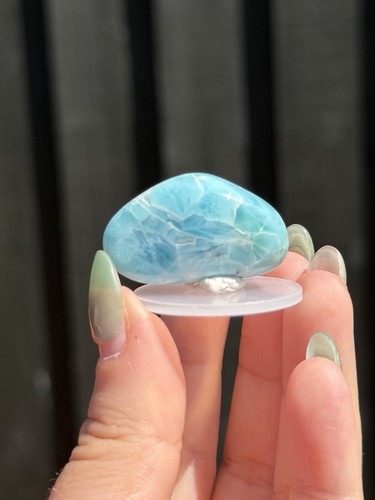 Larimar grade tumbled - grade,