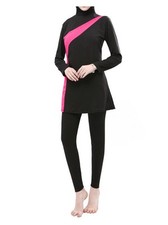 Muslim Women Modest Burkini Full Cover Swimwear Islamic Bathing Suit Size L UK12