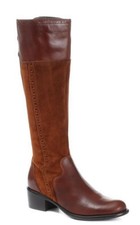 Jones Bootmaker Slim Fit Leather Riding Boot - CARM28504,Size UK 5 , Tan,RRP£169
