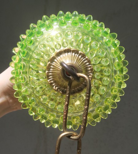 Fenton canopy uranium glass - fenton,