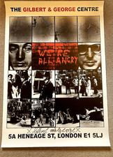 Gilbert & George signed Bollocks We're All Angry Poster