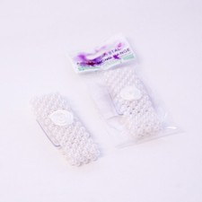 OASIS® Ivory Small Pearl Flower Bracelet 2.5cm width, elasticated  sku 62402